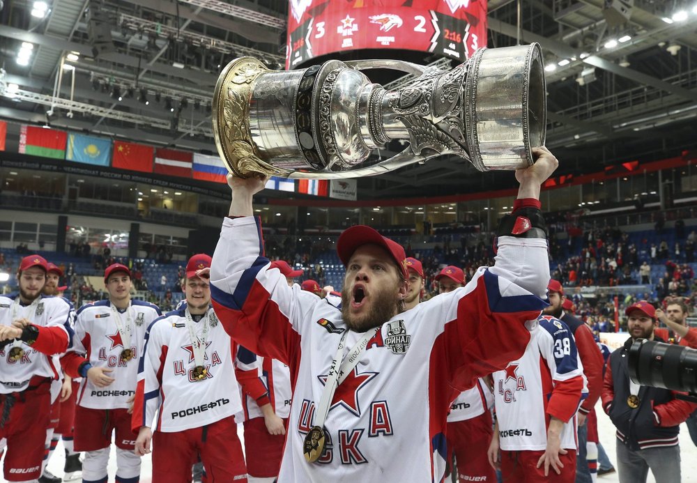 CSKA Moskau zum ersten Mal GagarinCupSieger Mamin wird zum Overtime