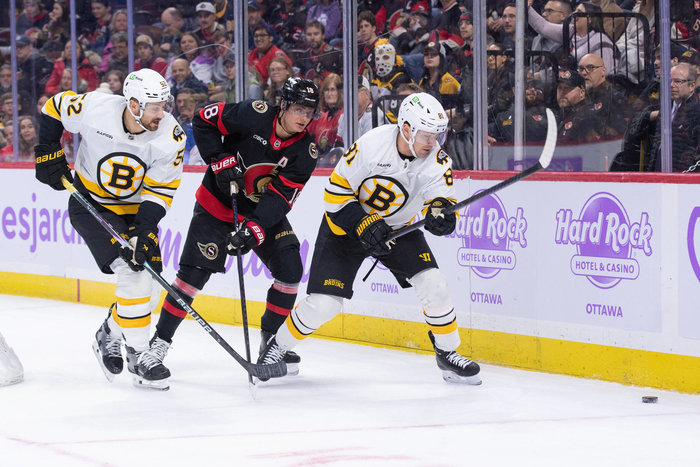 Stützle-Doppelpack stoppt Erfolgsserie der Bruins – Seider und Detroit stoppen Negativlauf, 1.000. Punkt für Marchand 