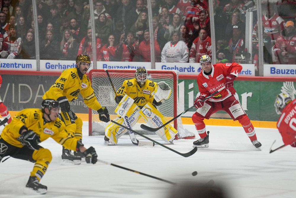 EVL übernimmt Tabellenführung, Bick-Shutout in Bad Nauheim, Kaufbeuren auch in Bietigheim eine Schießbude