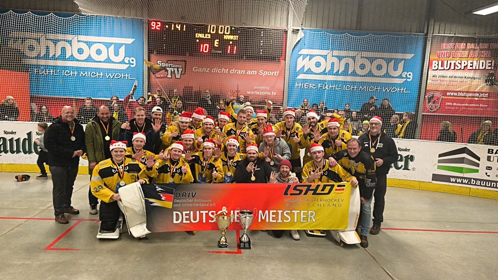 Skaterhockey-Drama: Kaarst entreißt Essen in 53 Sekunden sicher geglaubten deutschen Meistertitel 